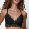 Skarlett Blue Wander Black Lace Unlined Bralette Bra 325194 Bras