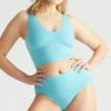 Bras Yummie Claudia Aqua Comfortably Curved Longline Seamless Bralette Bra YD5-052
