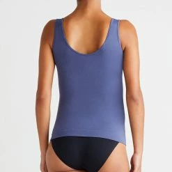 Yummie Non Shaping Crown Blue 2 Way Seamless Tank YD5-060 PJS & Lounge