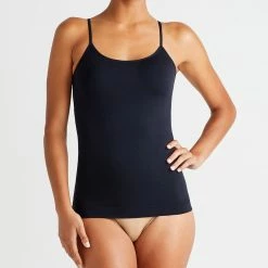 Yummie Non Shaping Simply Soft Black Seamless Cami YD5-061