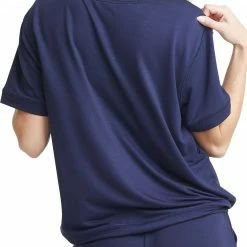 Petite Yummie Lounge French Terry Eclipse Blue Top YL1-097