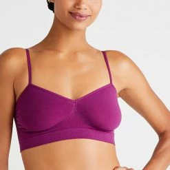 Bras Yummie Audrey Plum Caspia Wireless Bralette Bra YT5-036