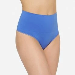 Panties Yummie Outlast Ultralight Blue Shaping Thong Panty YT5-160