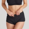 Yummie Cotton Stretch Black Rib Sleep Short YL2-522 Panties