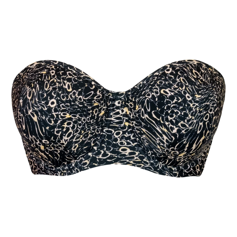 Curvy Kate Swimwear Eclipso Print Mix Bandeau Bikini Top 022307 6 Curvy Kate Swimwear Eclipso Print Mix Bandeau Bikini Top 022307