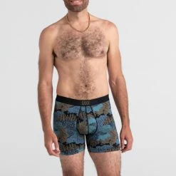 Mens Saxx Ultra Sonora Camo Slate Boxer Brief Underwear BB30F