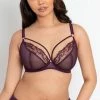 Curvy Kate Scantilly Fascinate Plum Unlined Plunge Bra 017101 Bras 1 Curvy Kate Scantilly Fascinate Plum Unlined Plunge Bra 017101 Bras