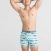 Mens Saxx Ultra Pool Sharks Sea Glass Boxer Brief Underwear BB30F