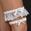 I Collection ICollection Lingerie 2 Piece White Garter Set 7401