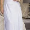 I Collection ICollection Lingerie Long Satin White Gown 7801