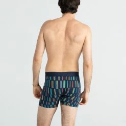 Saxx Undercover Sticks And Stripes Navy Boxer Brief With Fly Mens Underwear BB19F