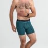 Saxx Kinetic Ciool Blue Feed Stripe Boxer No Fly Mens Underwear BB32 2 Saxx Kinetic Ciool Blue Feed Stripe Boxer No Fly Mens Underwear BB32