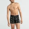 Mens Saxx Daytripper Black Leaves Boxer Brief Underwear BB11F