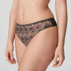 Prima Donna Belgravia Black Lace Thong Panty 0663221
