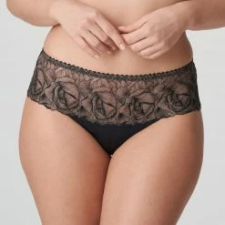 Bra & Panty Sets Prima Donna Belgravia Black Lace Full Brief Panty 0563221