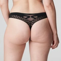 Prima Donna Vya Black Lace Thong Panty 0663330 Bra & Panty Sets