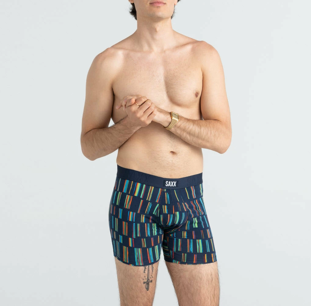 Saxx Undercover Sticks And Stripes Navy Boxer Brief With Fly Mens Underwear BB19F 3 Saxx Undercover Sticks And Stripes Navy Boxer Brief With Fly Mens Underwear BB19F