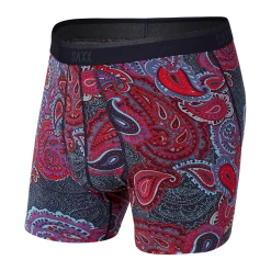 Mens Saxx Platinum Multi Paisley Print Boxer Brief Underwear BB42F