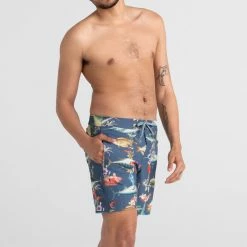 Saxx Betawave Boardie Deep Dive Twilight Mens Swimwear SW01L