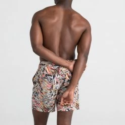 Saxx Betawave Boardie Butterfly Palm Mens Swimwear SW01L