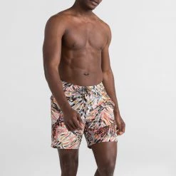 Saxx Betawave Boardie Butterfly Palm Mens Swimwear SW01L