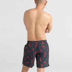 Saxx Oh Buoy 2N1 Volley Oh Snap India Ink Mens 7" Swimwear SW04L