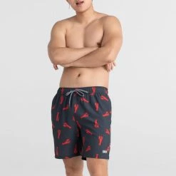 Saxx Oh Buoy 2N1 Volley Oh Snap India Ink Mens 7" Swimwear SW04L