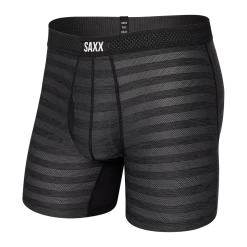 Saxx Hot Shot Water Camo Black Heather Cooling Boxer Brief Underwear BB09